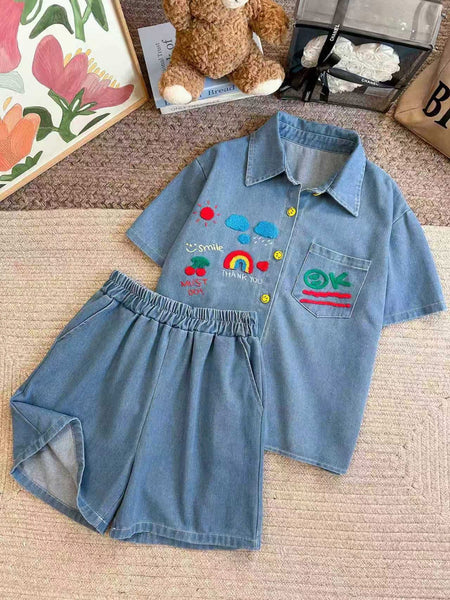 Elaine Denim Terno