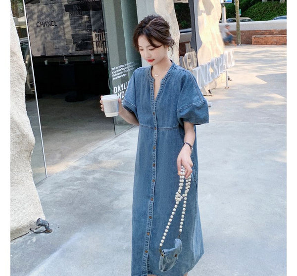 Tabitha Denim Dress with bag