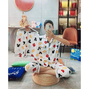 White Mickey 3-in-1  Pajama