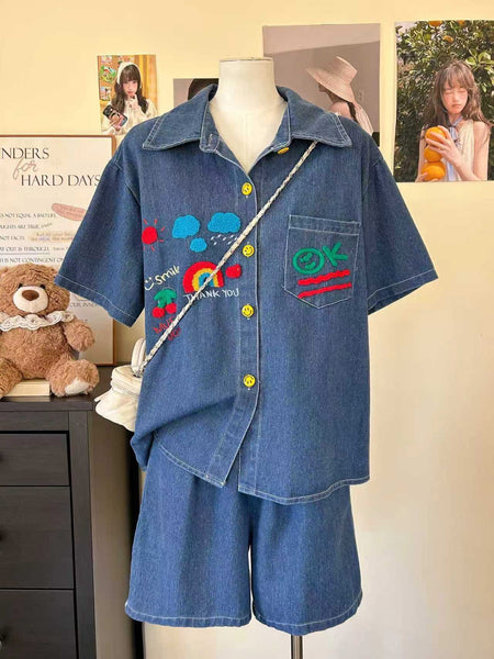 Elaine Denim Terno