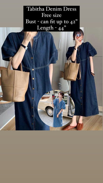 Tabitha Denim Dress with bag