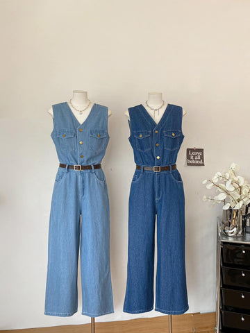 Alodia Denim Jumpsuit