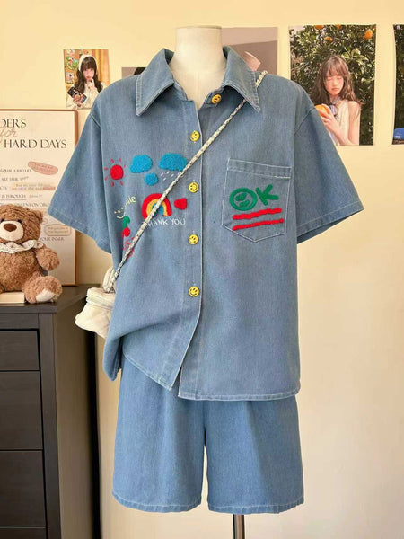Elaine Denim Terno