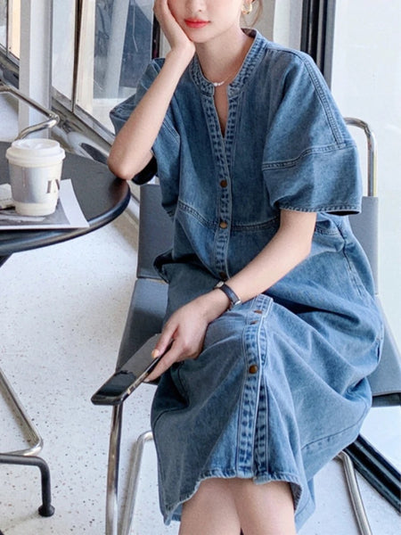 Tabitha Denim Dress with bag