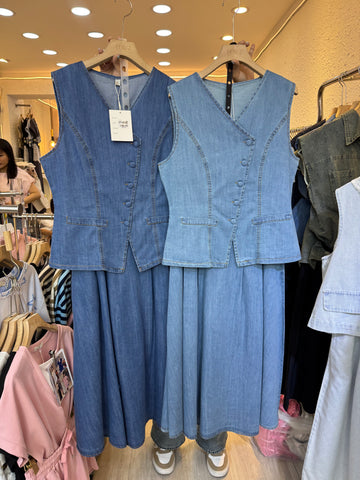Donna Denim Terno