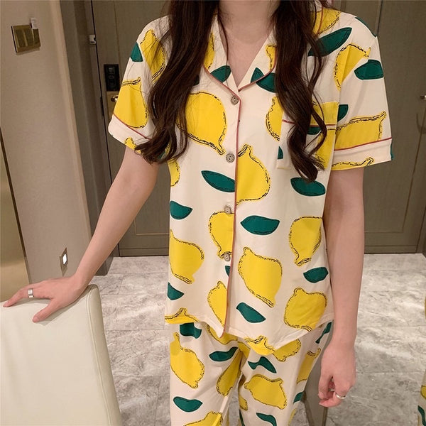 Lemon Short Sleeves Pajama