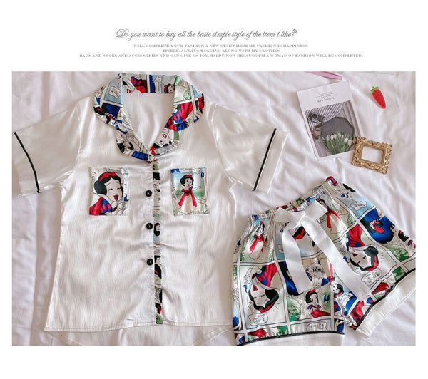 Snow White Silk Pajamas