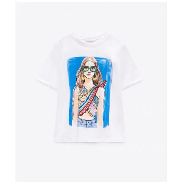 Zara inspired Graphic Tee