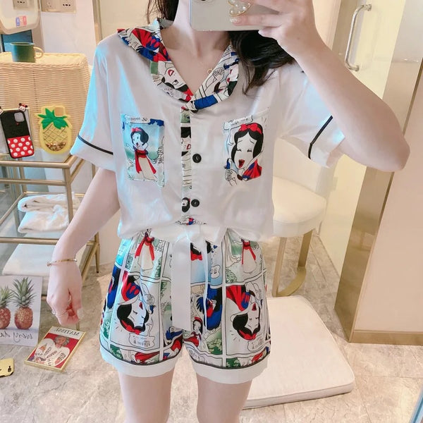 Snow White Silk Pajamas