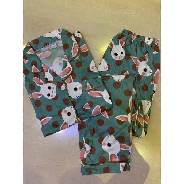 Green Rabbit Short sleeves Pajama