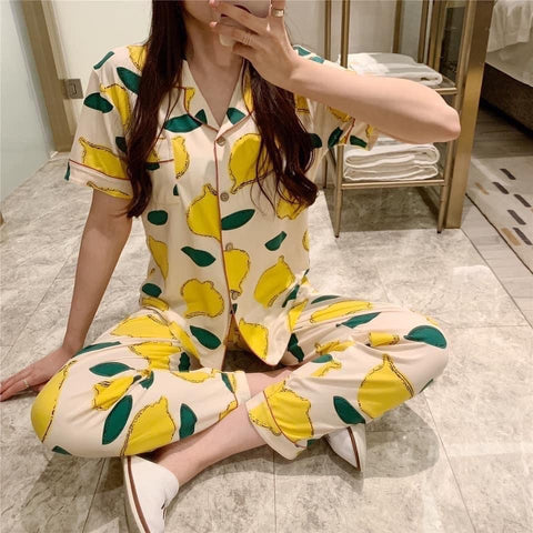 Lemon Short Sleeves Pajama