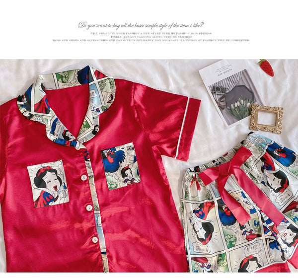 Snow White Silk Pajamas