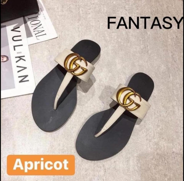 Guccl inspired thong sandals